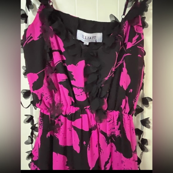 ELLIATT Yuna Asymmetric Party Mini Dress In Pink S - Picture 4 of 5